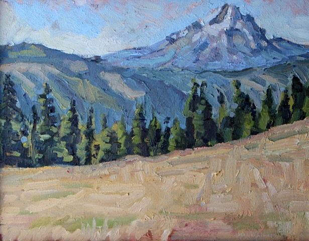 Mt. Hood Beyond 11x14in Oil on canvas