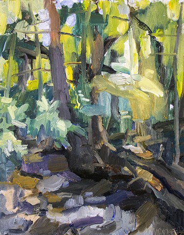 Shope's Creek, 10x8in, oil on panel, sold