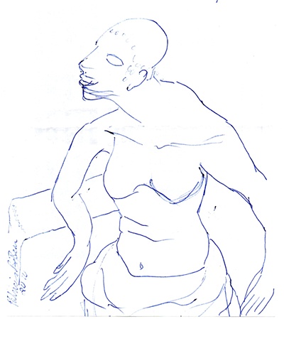 Image of woman figure by Patricia BeBeau 