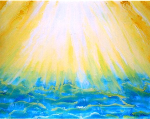 Image of Sun Rays Dancing On Water by Patricia BeBeau.