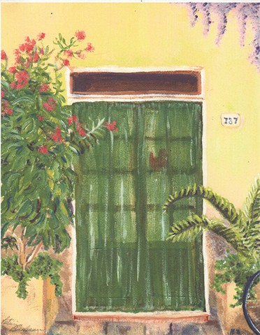 Green Door In Tuscany
