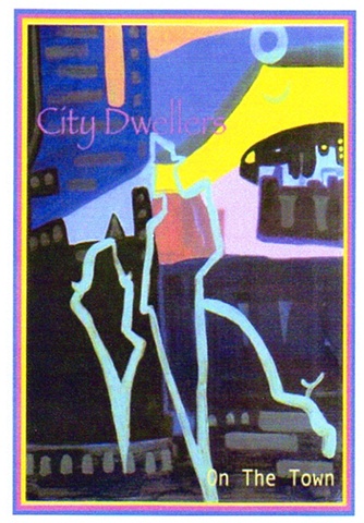 Poster Image of City Dwellers On the Town grand night out Art Deco by Patricia BeBeau