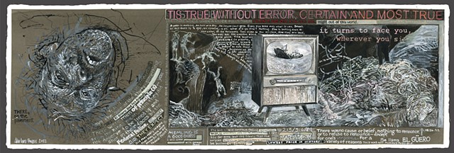Tis true without error (10x30 inches) acrylic on paper