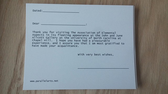 Template for official appreciation of visitors to the exhibition