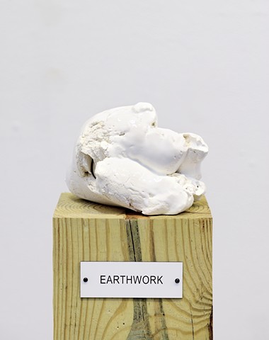 Detail: Untitled (Plinth Studies with Ambiguous Nameplate Augmentation) ["Earthwork"]