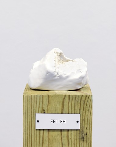 Detail: Untitled (Plinth Studies with Ambiguous Nameplate Augmentation) ["Fetish"]