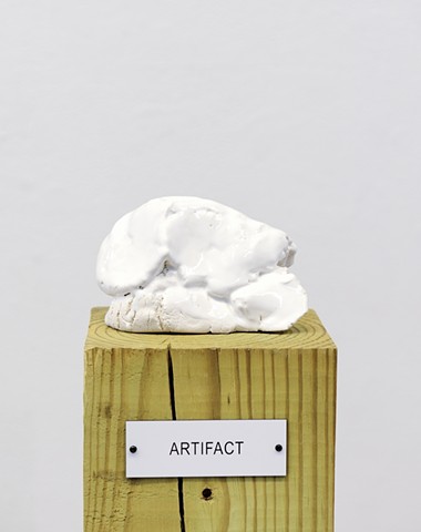 Detail: Untitled (Plinth Studies with Ambiguous Nameplate Augmentation) ["Artifact"]