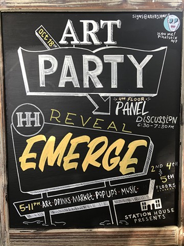 A-Frame for Station House event Reveal: Emerge October 2019