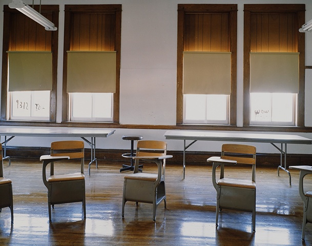 Classroom Upham School, Closed 2003, Upham, North Dakota 2003