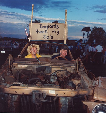 "Imports Took My Job", Calathumpian Parade, July 4th, Biwabik, MN 1985
