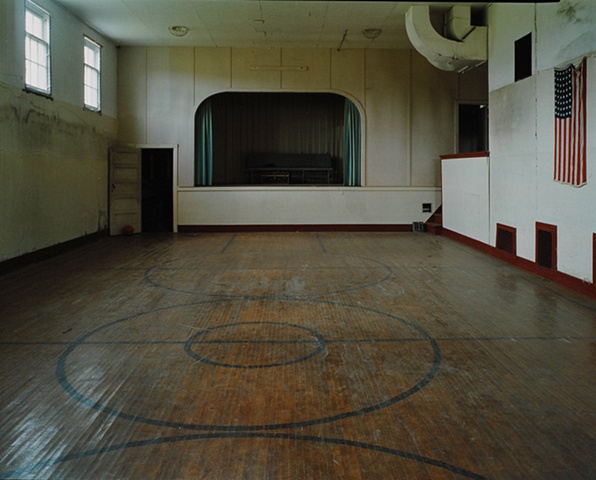 Gym, Alkabo School, Closed 1971, Alkabo, North Dakota  2003