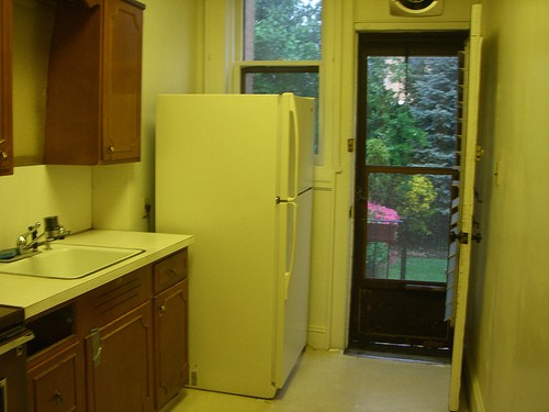 A seventies kitchen needs a gut renovation by Jane Interiors NYC