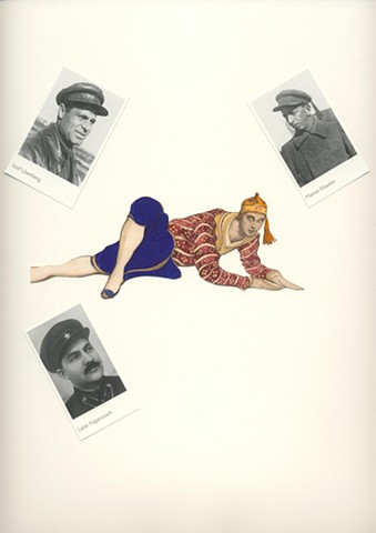 Pleshka-Birobidzhan #16,collage on paper, 9x12