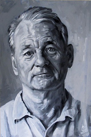 Luke Vehorn Original Oil Painting Bill Murray Contemporary Portrait 