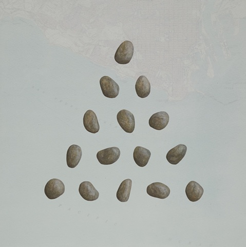 15 Pebble Triangle on Map