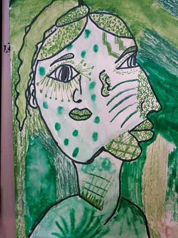 Monochromatic Picasso Portraits
Fifth Grade