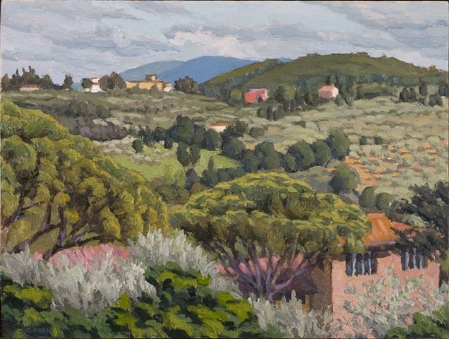 Florentine Hills Behind San Miniato