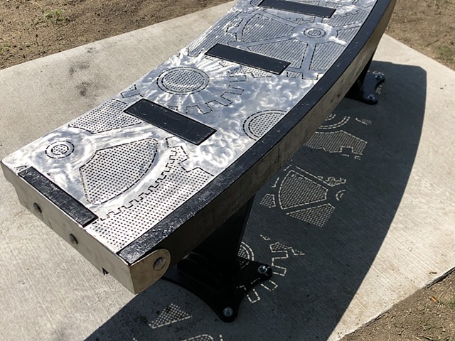 'Sit A Minute' Public Art Bench for the City of Eagan, MN
SOLD