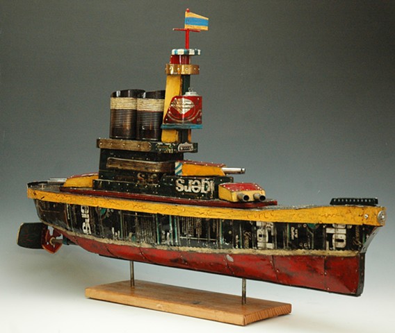 "Coffee Tin Battleship (Ship Series)"