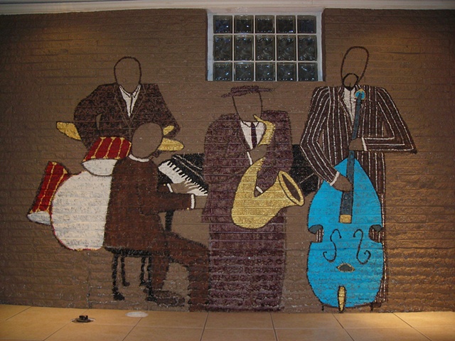 Jazz Basement Wall Mural