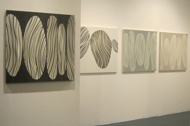 Stacks, Brown, White Blue, Grey
(installation - Cheryl Hazan Gallery)