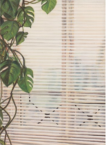 Sandra with Plants and Blinds