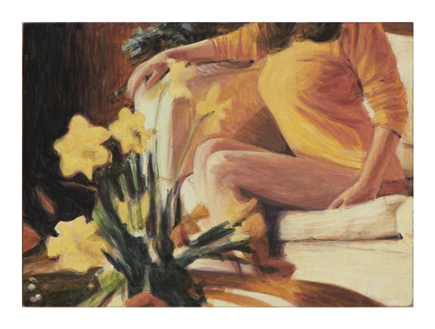 Christina with Daffodils
