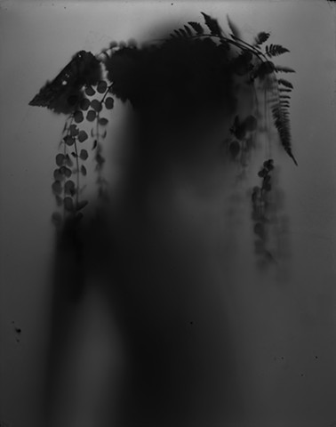 Untitled (Figure with Fern and Begonia #2)