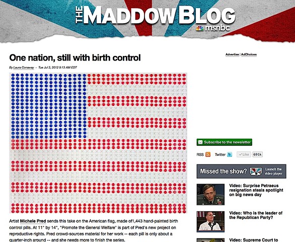 Rachel Maddow's blog about "Promote the General Welfare.

