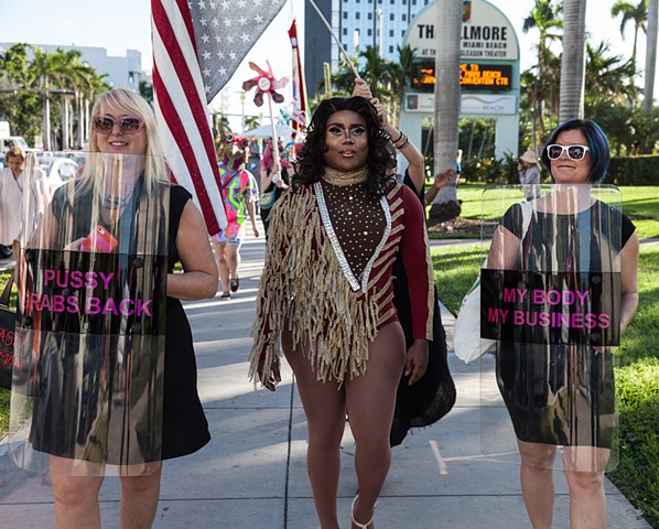 Parade Against Patriarchy
Miami Beach, Miami Art Week

With Jean Chadbourne and our amazing Grand Marshall Mh'iya. 