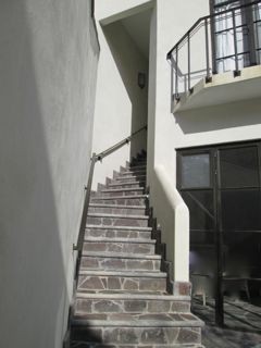  Stairway from second floor to penthouse.  Balcony is in bedroom.