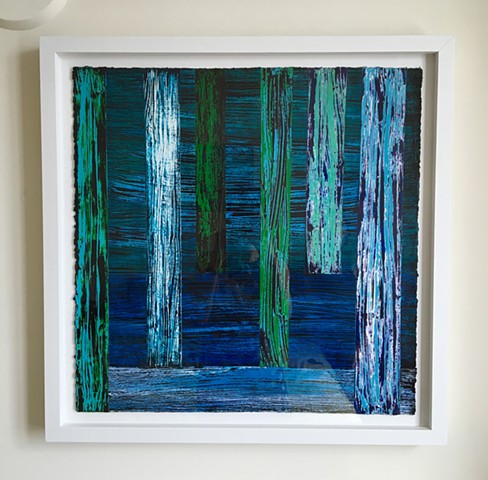 Sold work on paper, example of one of these pieces framed