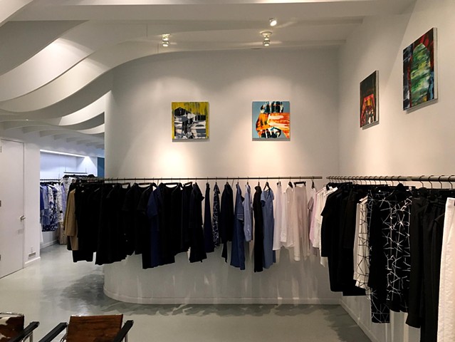 Installation of work at Lie Sangbong Store, NYC