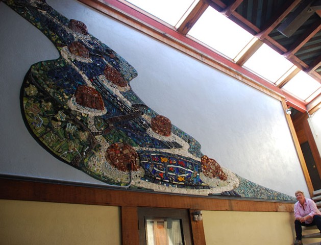 River of Life mosaic mural