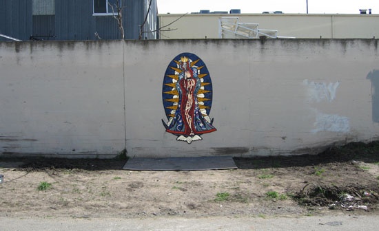 Virgin on Wall
