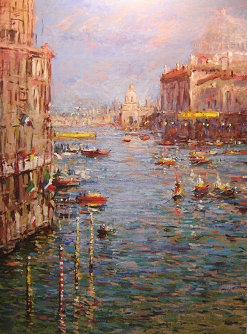 Venice Italy, the Grande Canal during the Regatta R W Bob Goetting, french and italian rivieraPaintings of Venice, Original artwork of Venice, Artwork of Venice, Venice paintings, , Paintings of Venice, Original artwork of Venice, Artwork of Venice, Venic