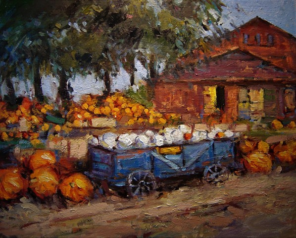 Harvest, harvest time, pumpkins, barn, barn paintings, 