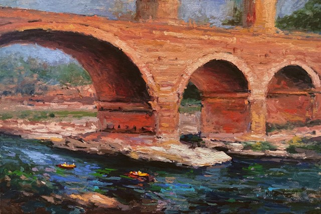 Ponte Du Garde France Roman Aquaduct R W Bob Goetting, french and italian riviera