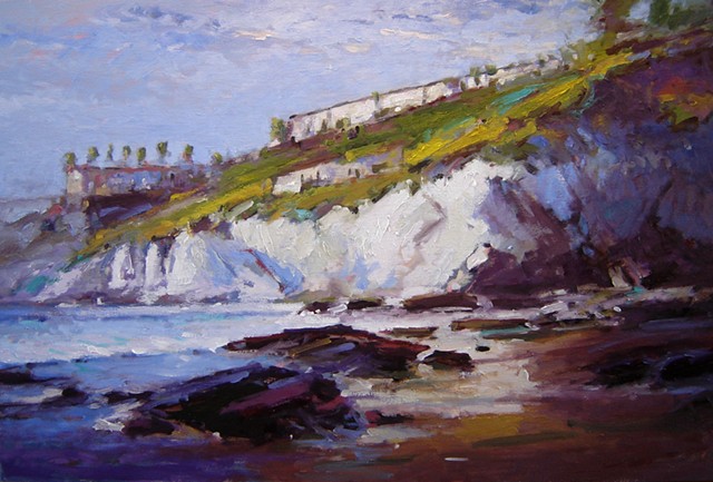 Central California seascapes painted by R W "Bob" Goetting