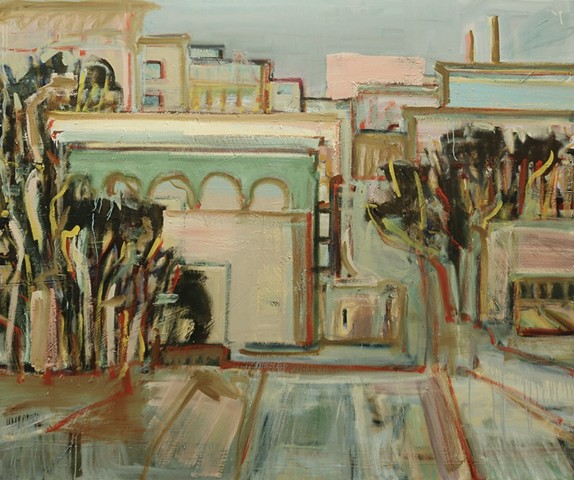 Memory of the City, 60x72, oil on canvas, price per request