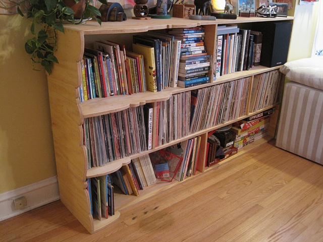 Record / Book shelf - stained