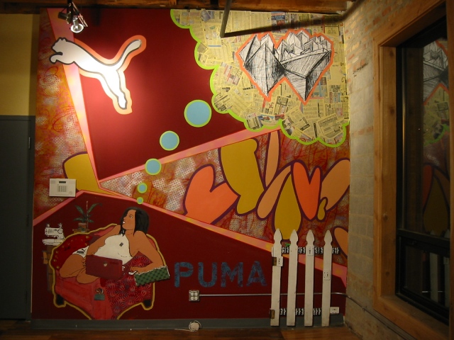Puma showroom-small wall