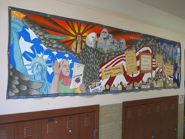 Boone Elementary School history mural, Chicago, Ill.