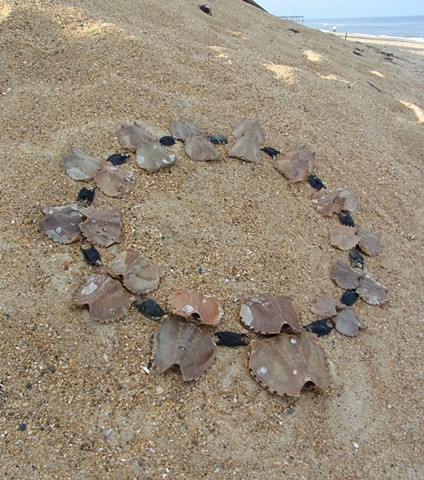 Temporary Necklace: Horseshoe Crab Shells