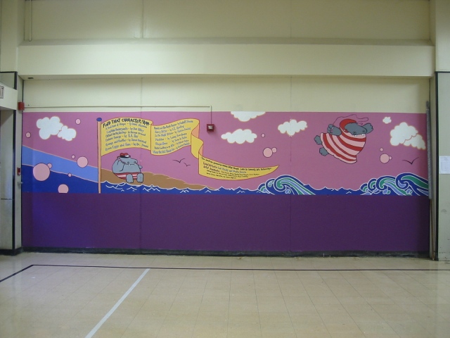 Pulaski Lunchroom Mural- panel 4