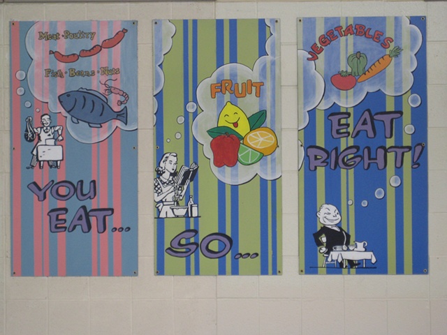 Boone Lunchroom Mural- right half