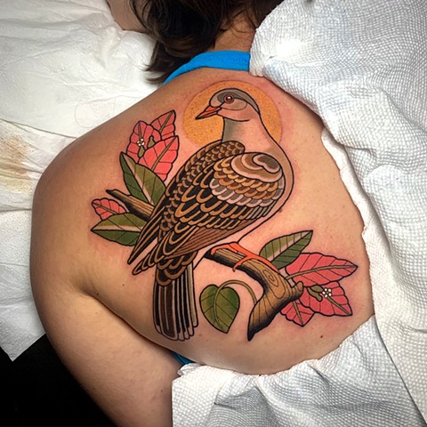 morning dove tattoo by tattoo artist dave wah at stay humble tattoo company in baltimore maryland the best tattoo shop in baltimore maryland