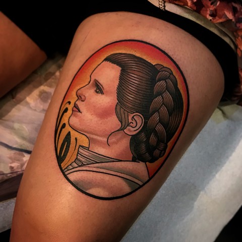 princess leia tattoo by dave wah at stay humble tattoo company in baltimore maryland the best tattoo shop and artist in baltimore maryland