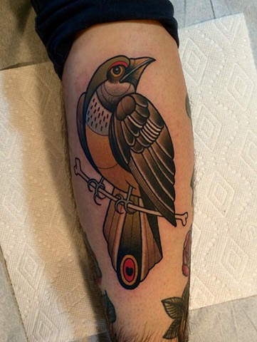 bird tattoo by tattoo artist dave wah at stay humble tattoo company in baltimore maryland the best tattoo shop in baltimore maryland
