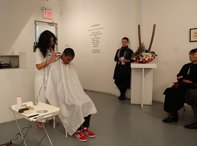The performance "121212" at RUSH Gallery, NYC